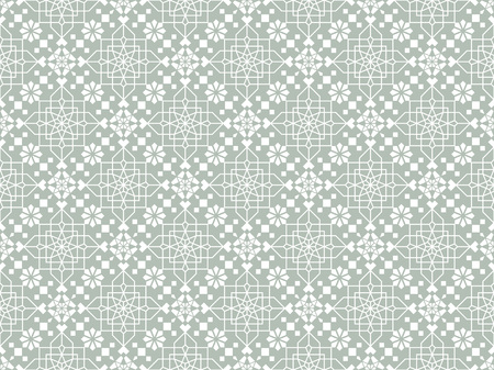 Neoclassic Seamless oriental pattern. Islamic background. Arabic linear texture. Vector illustrationのイラスト素材