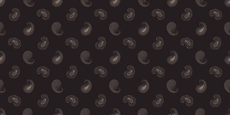 Seamless pattern based on traditional Asian elements Paisley. Boho vintage style vector background. Best motive for print on fabric or papper.のイラスト素材