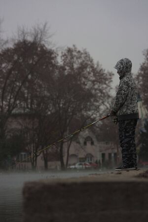 Fhishing boyの写真素材