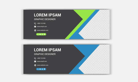 Corporate email signature design.のイラスト素材