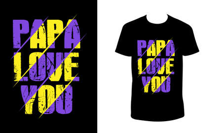 Fathers day t shirt design.のイラスト素材