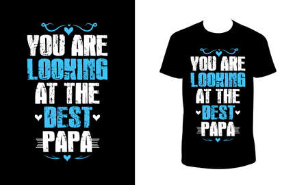 Fathers day t shirt design.のイラスト素材