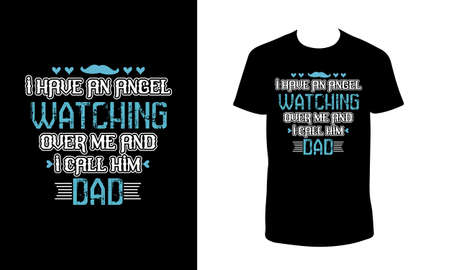 Fathers day t shirt design.のイラスト素材