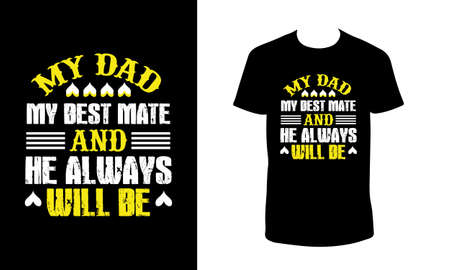 Fathers day t shirt design.のイラスト素材