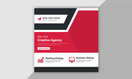 Digital Marketing social media post template. Social media post design, Web banner design,のイラスト素材