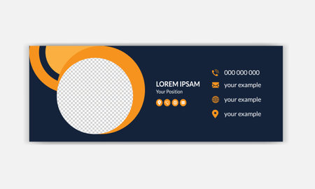 Modern Creative and Clean Business Card Template. Flat Design. Vector Illustrationのイラスト素材
