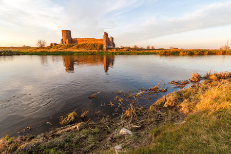 Medieval royal castle in City of Kolo - Polandのeditorial素材