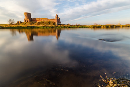 Medieval royal castle in City of Kolo - Polandのeditorial素材