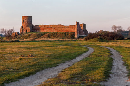 Medieval royal castle in City of Kolo - Polandのeditorial素材