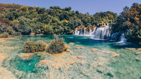 Krka national park in Croatiaの写真素材