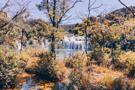 Krka national park in Croatiaの写真素材
