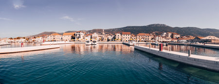 Kastela / Kastel City in Dalmatia - Croatiaの写真素材
