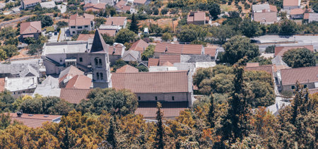 Panorama of Klis city - Croatiaの写真素材
