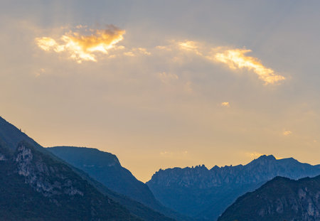 View at Lake Garda in Italy