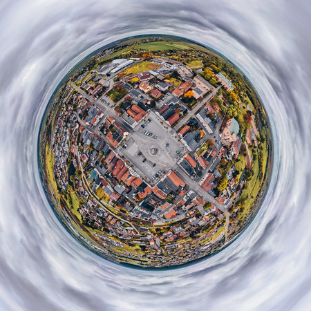 Rydzyna - view from a drone