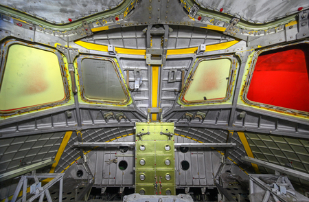 The unfinished cabin spaceshipの写真素材