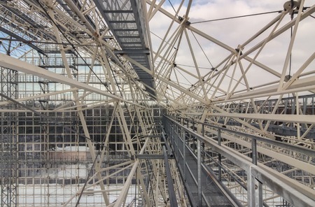Giant metal construction frameの写真素材