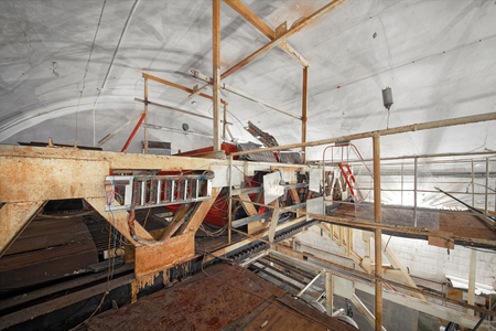 Abandoned laboratory for the study of cosmic rays. Broken equipment 70 yearsの写真素材