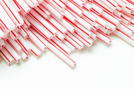 lot of straw shooting in studioの写真素材