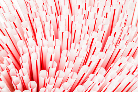 lot of straw shooting in studioの写真素材