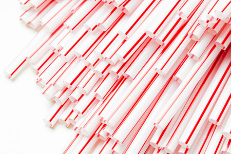 lot of straw shooting in studioの写真素材