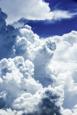 stormy clouds show the power of the nature