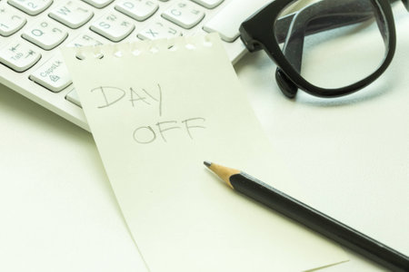 taking a day offの写真素材