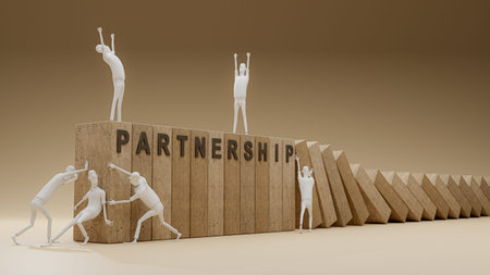 teamwork make thing bigger, 3d render