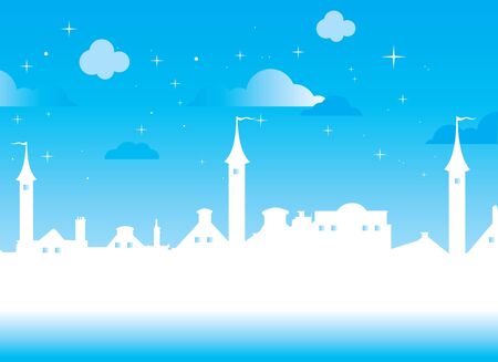 white castleのイラスト素材