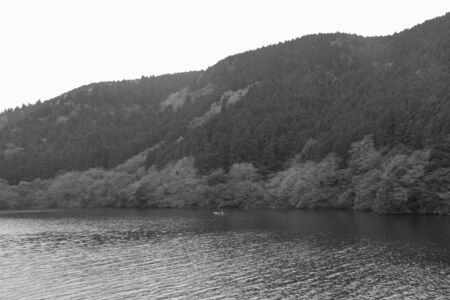 Landscape of Ashi Lake at Hagone in Japan.の写真素材