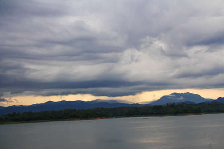 Vajiralongkorn dam at Khao Laem National Park in Kanchanaburi Province,Thailand.の写真素材