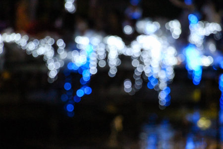 Bokeh of Christmas lights.