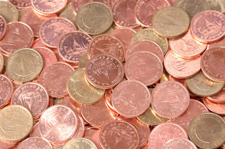 closeup thai coin