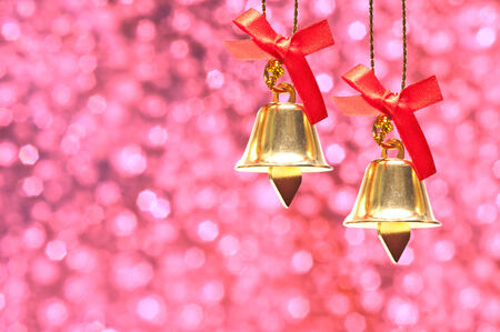 Christmas decoration on abstract backgroundの写真素材