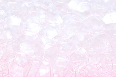Soap foam and bubbles backgroundの写真素材