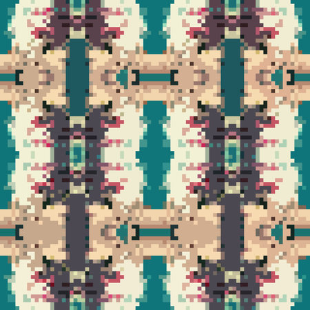 seamless tileable pixel texture patternの写真素材