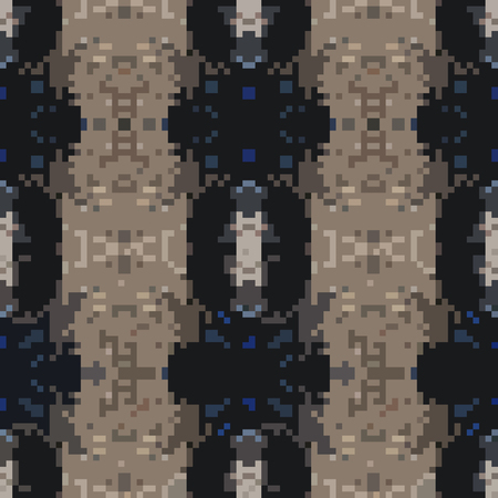 seamless tileable pixel texture patternの写真素材