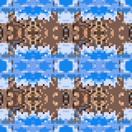 seamless tileable pixel texture pattern