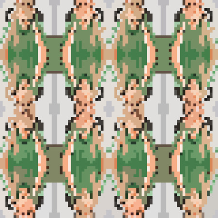 seamless tileable pixel texture patternの写真素材