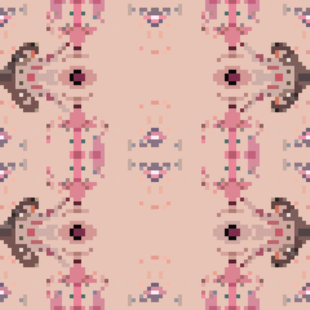 seamless tileable pixel texture patternの写真素材