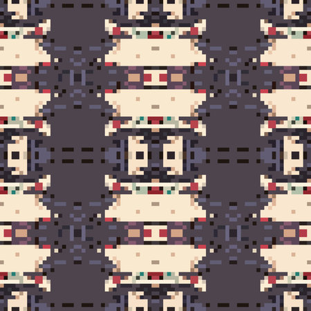 seamless tileable pixel texture patternの写真素材