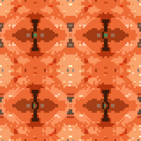 seamless tileable pixel texture patternの写真素材