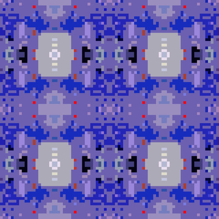 seamless tileable pixel texture patternの写真素材