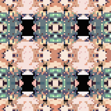 seamless tileable pixel texture patternの写真素材