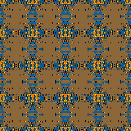 seamless tileable pixel texture patternの写真素材