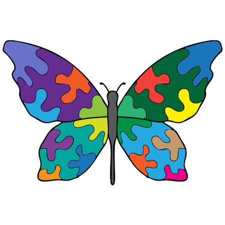 Cartoon butterflyのイラスト素材