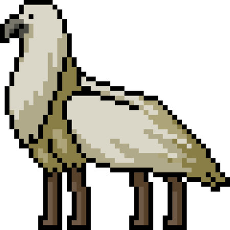 pixel art of griffin fairy talesのイラスト素材