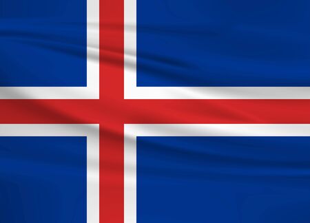 Flag Of Icelandのイラスト素材