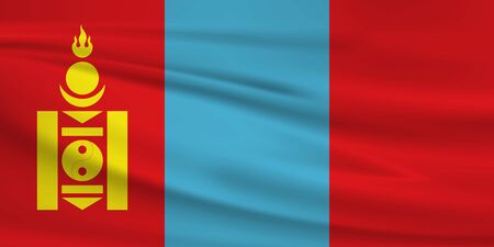 Flag Of Mongoliaのイラスト素材