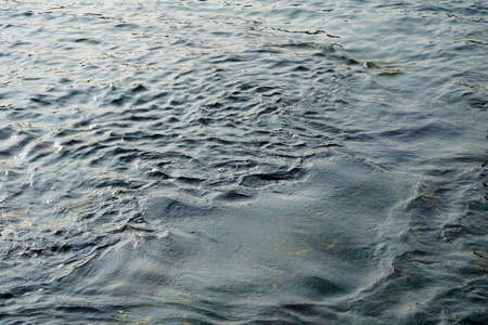 Wavy blue sea. Great size for backgroundの写真素材